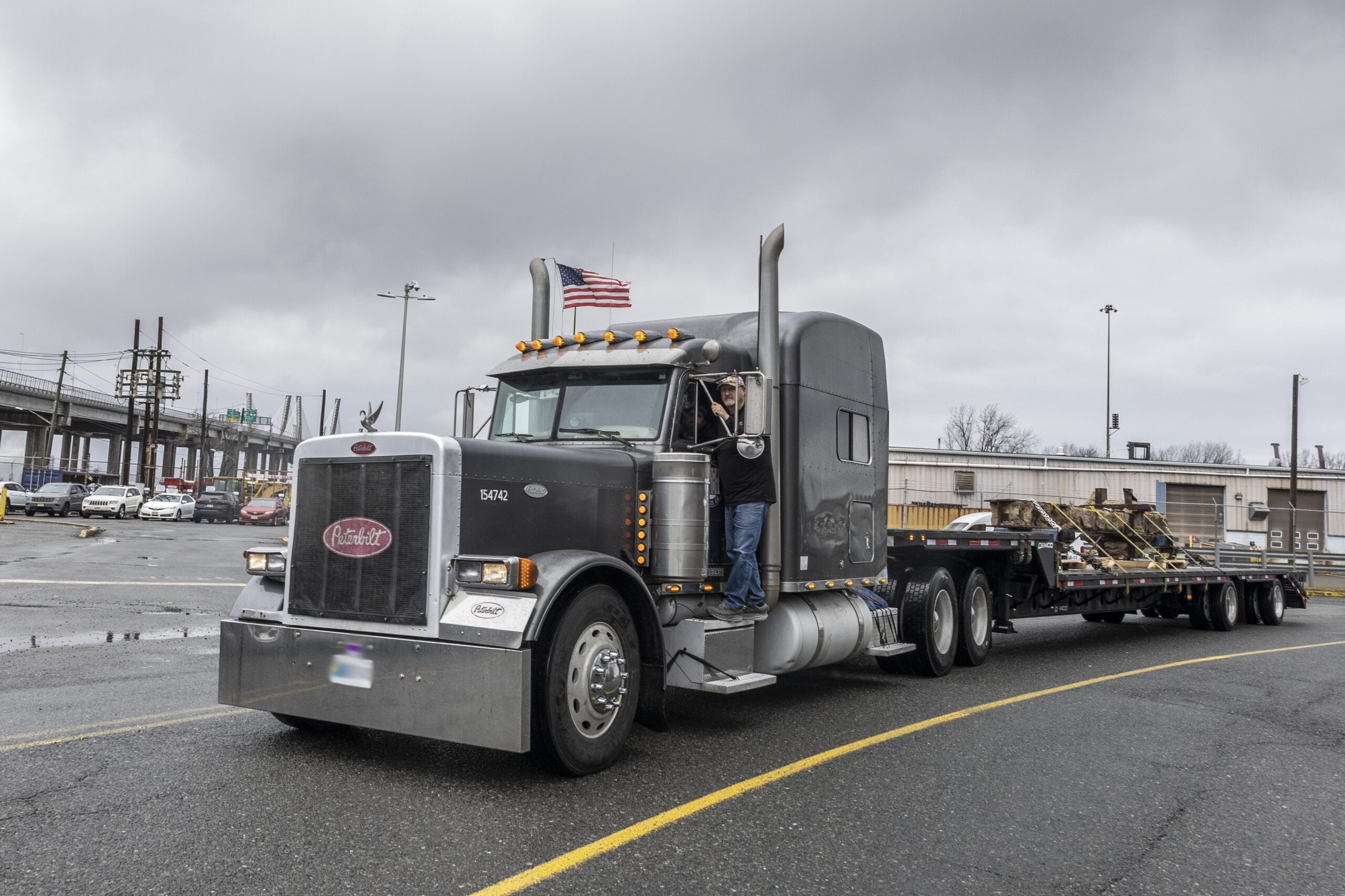 Steel Beam Transported by Medallion Transport Agent for Tunnel to Towers