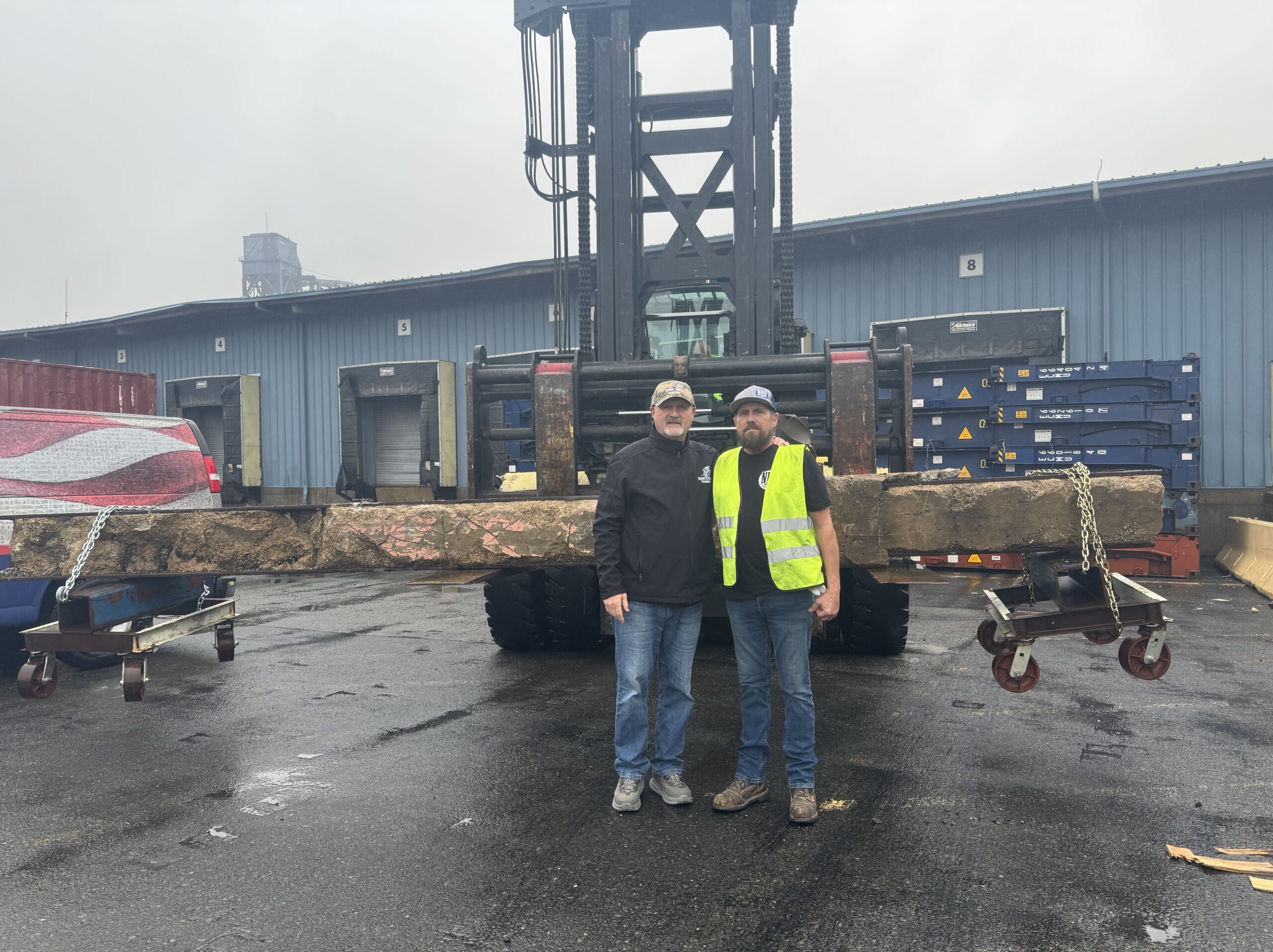 Steel Beam from World Trade Center - Transported by a Medallion Agent